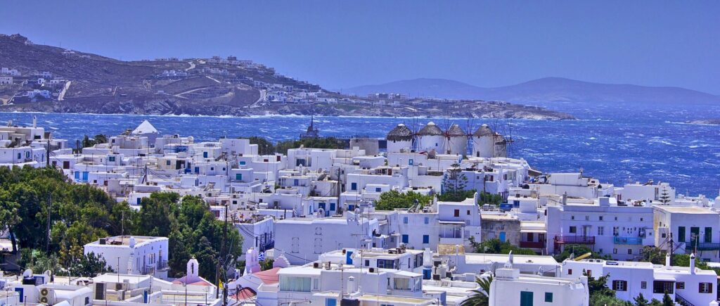 Village in Mykonos Greece