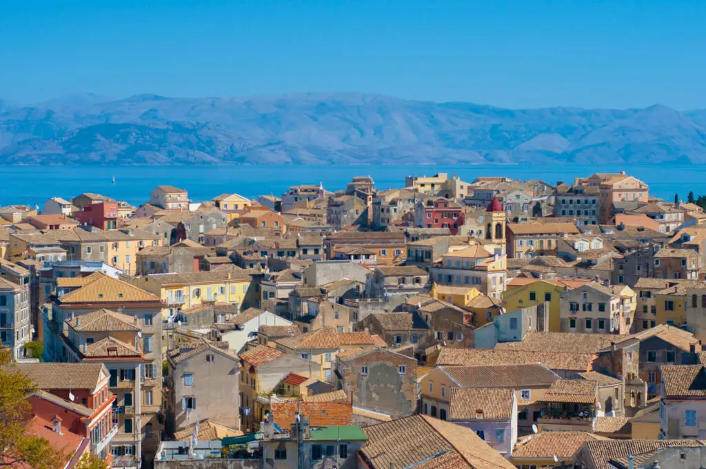View of Corfu old town- Best Places to Visit in Greece